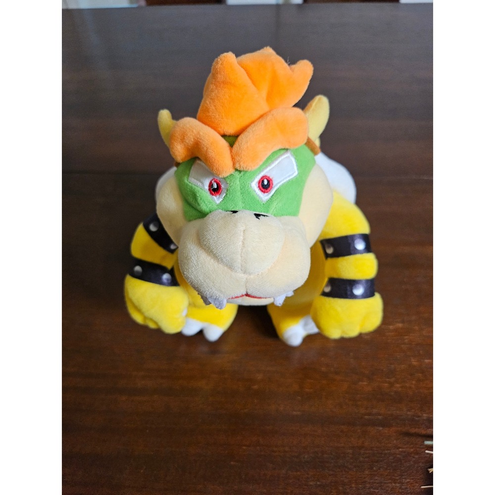 Nintendo Bowser Plush Toy Kids One Size Yellow Super Mario Collectible Plushie